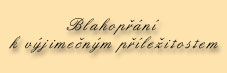 blahopn k vyjmenm pleitostem